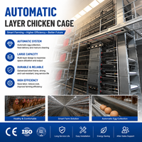 Nouveau système de cages automatiques pour poulets pondeurs, type H, service de fabrication sur mesure, en acier galvanisé, facile à utiliser pour