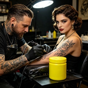 Crema per Tatuaggi Best Seller 10g 30g 500g per <span class=keywords><strong>Tatuatori</strong></span> e Saloni di Bellezza, Servizio di Etichettatura Personalizzata - Product Image 5