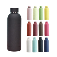 Gourde isotherme à double paroi en acier inoxydable personnalisable avec logo, 500 ml, tendance, pour la salle de sport, 750 ml, pour les voyages et le bureau