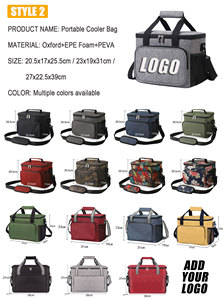 Sac isotherme personnalisé imperméable et écologique, grande capacité, sûr pour les aliments, fermeture éclair de voyage, sac isotherme portable en Oxford - Product Image 3