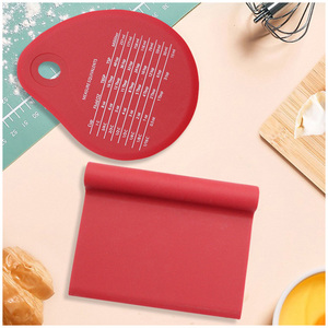 Spatule à pâte en silicone durable pour nettoyage de casseroles, plats et récipients de cuisine, avec mesures équivalentes - Product Image 3