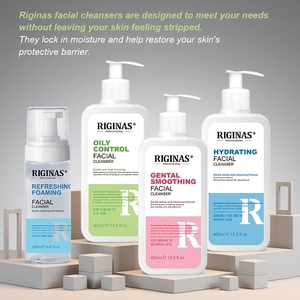 Crème nettoyante visage apaisante et douce Riginas, enrichie en acide hyaluronique, nettoyant visage rafraîchissant pour hommes - Product Image 2