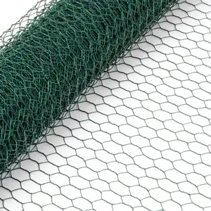 Leadwalking Alambre de acero de bajo carbono Material PVC recubierto de alambre de pollo galvanizado Proveedores Galvanizado Gabion Malla de alambre hexagonal