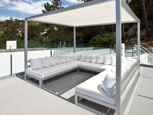 Juego de Sofás de Patio de Aluminio de Estilo Moderno Popular al por Mayor, Muebles de Patio Duraderos de 6 a 8 Plazas - Product Image 2