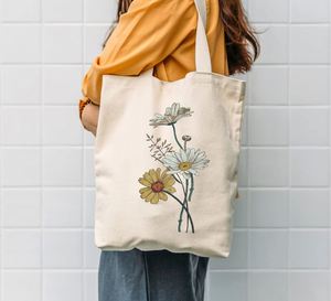 Sac fourre-tout en toile en gros avec impression personnalisée, sac de courses réutilisable en toile de coton, sac fourre-tout de luxe en toile - Product Image 5