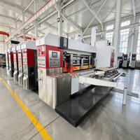 Machine industrielle automatique de découpe et d'impression rotative 4 couleurs pour cartons, à faible bruit et haute performance