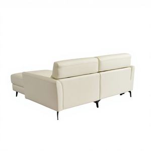 Canapé d'angle moderne en cuir véritable avec double fonction électrique inclinable, massage et refroidissement extensibles – Fabriqué en Chine - Product Image 6