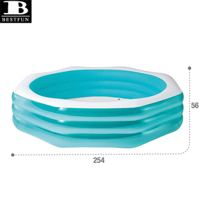 Grande <span class=keywords><strong>piscine</strong></span> gonflable octogonale en PVC épaissi, <span class=keywords><strong>piscine</strong></span> familiale gonflable hors sol pour enfants et adultes, jardin extérieur - Product Image 3