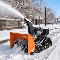 Machine de déneigement et de balayage télécommandée Loncin 196cc à essence EPA avec portée de 400m pour sentiers