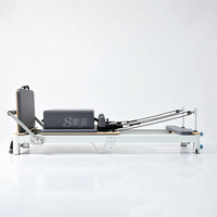 Machine de Pilates pliable en aluminium de quatrième génération pour l'entraînement en studio commercial, couleur personnalisée disponible