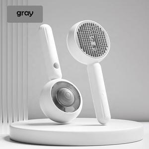 Outil de démêlage antistatique à revêtement en céramique autonettoyant réduisant la perte de brosse à chat à vapeur pour le toilettage des animaux de compagnie - Product Image 6