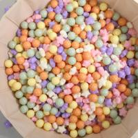 Offre Spéciale anti-écrasement sans BPA non plastique élastique océan boule en plastique balles de fosse 5.5 cm 6cm 7cm 8cm jouets