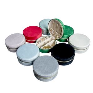 FORTE PACKAGING Petite boîte à bijoux de <span class=keywords><strong>voyage</strong></span> Boîte de rangement en velours portable pour organiser et ranger les bijoux - Product Image 1