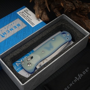 มีด Bugout รุ่น 535 ด้ามจับ G10 สีหยกใสสวยงาม สำหรับงาน DIY OEM สแตนเลสสตีล สำหรับตั้งแคมป์และใช้ในบ้าน - Product Image 3