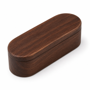 Lussuosa Scatola Porta Lima per Unghie per Gatti in Noce Nero con Logo Personalizzato, Coperchio Magnetico, Custodia Premium per Strumenti di Toelettatura per la Cura delle Unghie dei Gatti - Product Image 1