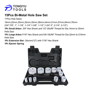 M42 bi-kim Loại lỗ Saw Cutter 14 đến 210 mét, nhiệm vụ nặng nề Cobalt lõi <span class=keywords><strong>bit</strong></span> & lỗ Opener cho tấm kim loại thép không gỉ gỗ nhựa - Product Image 3