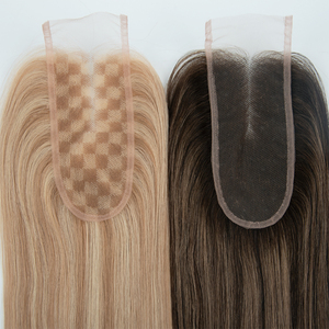 วิกผมแท้ 100% จากรัสเซีย แบบ Remy Hair Lace Frontal Wig Toppers สำหรับผู้หญิง ขนาด 3*6 ความหนาแน่น 120% จากโรงงานโดยตรง - Product Image 4