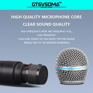 SH-R2 xách tay cardioid Microphone có thể sạc lại phổ FM điều chế máy tính để bàn karaoke mic kim loại phát thanh truyền hình hộp - Product Image 5
