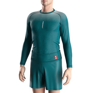 No Gi Fight Men Customizable <b>Compression</b> <b>Shirt</b> Water Rushguards Bjj Long Sleeve Rash Guard for Man - Product Image 5