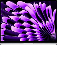 MacBook Air M3 2024 Baru, Layar OLED 15-Inci, 2.53GHz, Laptop Seri Bisnis, Aluminium, Keyboard Inggris, Penyimpanan SSD HDD