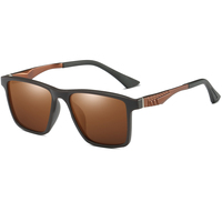Lunettes de soleil polarisées surdimensionnées avec verres TAC, monture bleue/transparente, protection UV400, anti-choc, pour hommes et femmes, logo personnalisé, prix d'usine