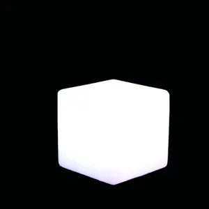 Chất lượng cao bên gia đình dẫn đèn đám cưới decorationled Glow Cube ghế