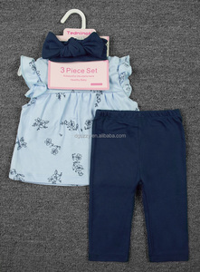 Ensemble 3 Pièces Tedmimak pour Filles : Haut, Pantalon et Bandeau – Tenue d'Été sans Manches Mignonne pour Bébés Filles (3-24 Mois) - Product Image 3