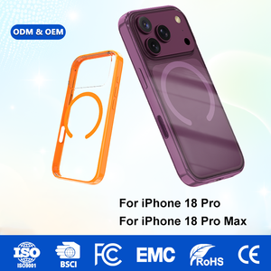 เคสแม่เหล็ก PC+TPU สำหรับ iPhone 16 17 18 Pro Max ป้องกันกล้องหลังแบบใส  รับผลิตแบบ ODM OEM ขายส่ง - Product Image 3