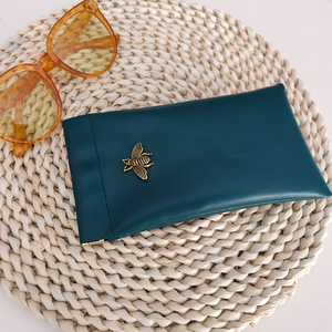 Estuche para gafas, rectangular, Green Pines, cierre automático, bolsa de almacenamiento portátil para gafas de sol - Product Image 1