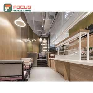 Vitrina Profesional para Café con Acabado en Madera Mate, Diseño en Esquina, Vitrina para Cafetería - Product Image 6