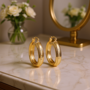 Orecchini a Cerchio Messika in Oro 18K, Gioielli Unisex Classici per Uso Quotidiano - Product Image 2