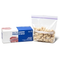 Op maat gemaakte goedkoopste transparante kleine voedsel ziplock plastic opbergzakjes met schuifje