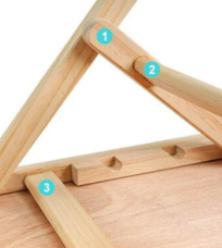 Rampes pour animaux de compagnie en bois massif pour SUV / voiture (pliables) - Product Image 2