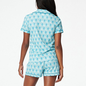 Da donna con stampa di scimmia <span class=keywords><strong>coniglio</strong></span> 2 pezzi <span class=keywords><strong>pigiama</strong></span> Y2k Preppy camicia a manica corta due pezzi Pjs - Product Image 4