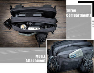 Muestra Gratuita de Bolsa Táctica Multifuncional, Bandolera y Pechera con Correa para Portar Pistola Oculta para Actividades al Aire Libre - Product Image 4