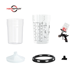 专业环保 HANSPRAY 塑料一次性油漆搅拌杯，带隔层，用于汽车油漆搅拌 - Product Image 4