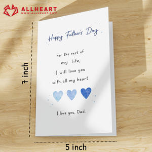 Tarjetas Personalizadas para el Día del Padre de 5x7 Pulgadas, Tarjeta Te Amo, MOQ Bajo, con Sobre y Adhesivo - Product Image 2