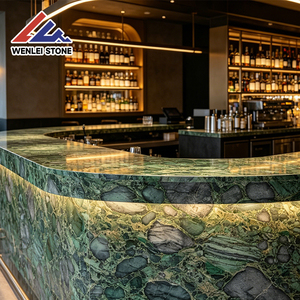 Lastra di Marmo Verde Smeraldo Brasiliano di Lusso Wenlei, <span class=keywords><strong>Pietra</strong></span> Naturale Impermeabile per Cucina, Bagno, Pareti, Pavimenti e Piani di Lavoro Interni - Product Image 5