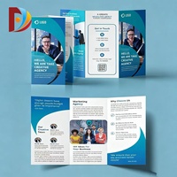 Conception personnalisée, impression de menus de restaurant pliés en trois, impression publicitaire sur papier, service d'impression de brochures format A4