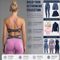 Ensemble de yoga sans couture délavé à l'acide pour femme, 2 pièces, tenue de sport côtelée avec soutien-gorge imprimé lettres et short froncé aux fesses, ensemble de sport pour la gym