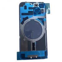 Boîtier couvercle de batterie pour iPhone X XR 11 Pro Max 12 13 14 15PM 16Pro porte arrière en verre avec remplacement de trou de lentilles de caméra