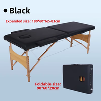 Nouveau lit de massage en bois pour spa, lit de massage pliable de haute qualité et portable, cadre de lit réglable avec fonction massage