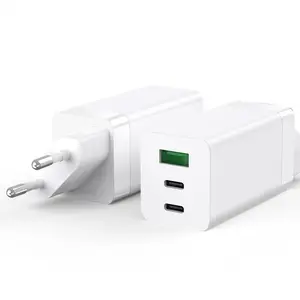 NEWQI 65W usb a c type c laptop wall charger 3-port charger with travel adapter