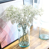 Fleurs artificielles Gypsophila en plastique effet naturel, faites à la main, 65 cm, durée de vie de 3 ans, pour décoration, vente en gros