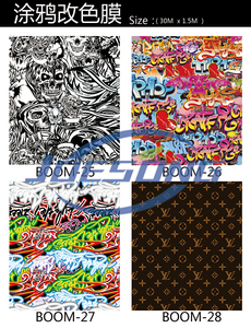 Autocollants de personnages de dessins animés NICAI, autocollants adhésifs, impression de <span class=keywords><strong>bombes</strong></span>, <span class=keywords><strong>graffiti</strong></span>, 2 couches pour autocollants de voiture, vinyle pour habillage de voiture - Product Image 6