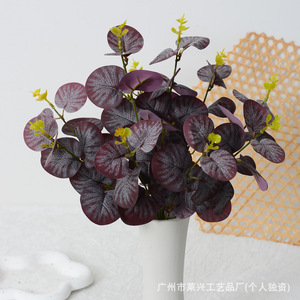 Planta Artificial de Eucalipto Laixing de 36 cm, Flor de Seda para Decoración del Hogar y Bodas - Product Image 4