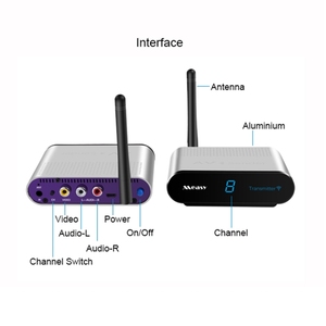 Trasmettitore Audio/Video Wireless 2 ricevitore con funzione di trasmissione IR ricevitore <span class=keywords><strong>TV</strong></span> Box a distanza di trasmissione 200m - Product Image 3