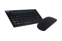 Clavier et souris sans fil 2,4 GHz pour jeux, combo 78 touches, mini clavier et souris Bluetooth pour PC, ordinateur portable
