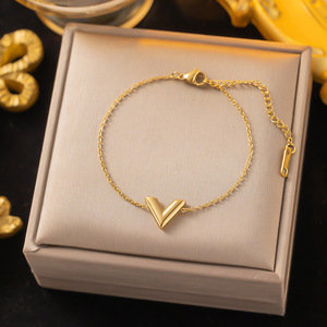 Ensemble de bijoux de luxe plaqué or 18 carats, collier, bracelet et boucles d'oreilles, acier inoxydable 316L, pour mariage, fête, vente en gros - Product Image 3