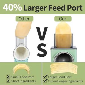 เครื่องหั่นผักแบบใหม่ ที่ขูดผักแบบมือหมุน ความจุขนาดใหญ่ ที่บดผักแบบหมุน - Product Image 2